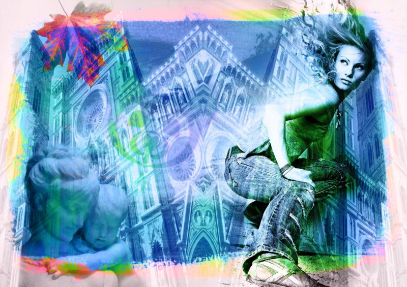 Mixed Media - Dancing Cathedral