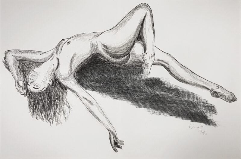 Charcoal Figure Sketch - 25-10-2022